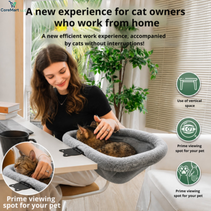 COREMART™ – Hanging Cat Window Bed for Workspaces