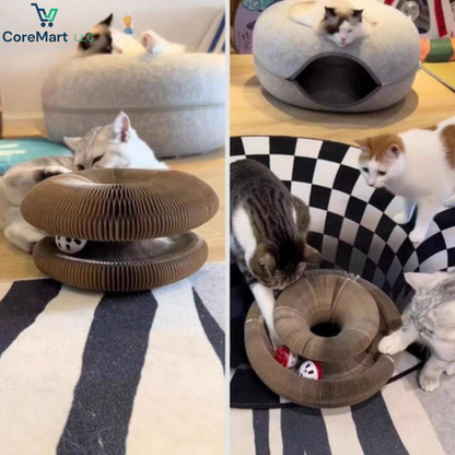 COREMART™ Interactive Cat Tunnel & Scratcher