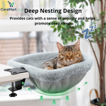 COREMART™ – Hanging Cat Window Bed for Workspaces